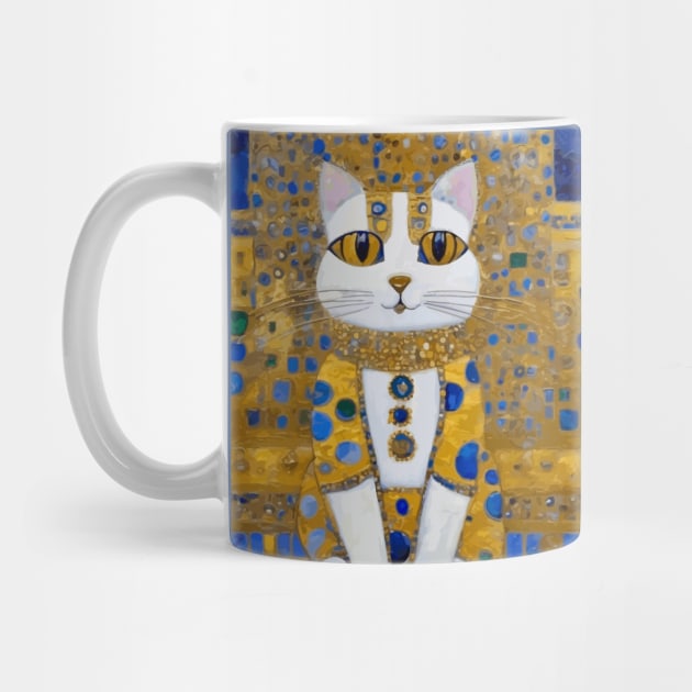 Klimt Cat with Golden Eyes by bragova